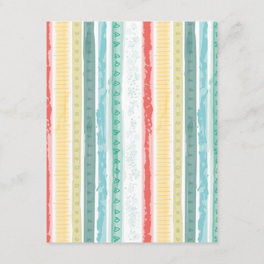 Boho Rainbow Baby shower Informatiekaartje (Achterkant)