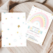 Boho Rainbow Baby shower Kaart