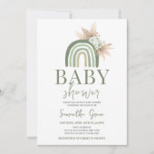 Boho Rainbow Baby shower Kaart (Voorkant)
