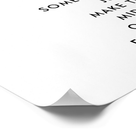 Boho Rainbow Baby shower Late Night Diaper game Poster (Hoek)