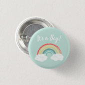 Boho Rainbow Baby shower Ronde Button 3,2 Cm (Voorkant /achterkant)