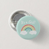 Boho Rainbow Baby shower Ronde Button 3,2 Cm (Voorkant /achterkant)