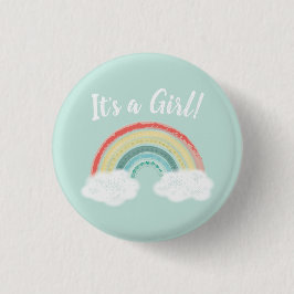 Boho Rainbow Baby shower Ronde Button 3,2 Cm
