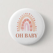 Boho Rainbow Baby shower Ronde Button 5,7 Cm (Voorkant)