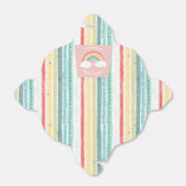 Boho Rainbow Baby shower Roze Bedankdoosjes (Uitgevouwen)