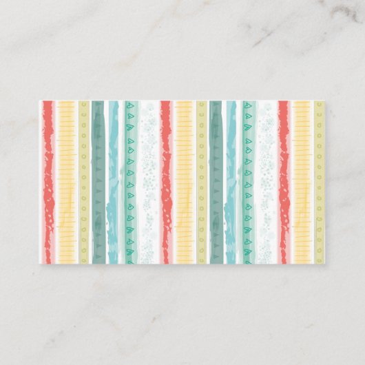 Boho Rainbow Baby shower Roze Informatiekaartje (Achterkant)