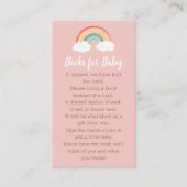 Boho Rainbow Baby shower Roze Informatiekaartje (Voorkant)