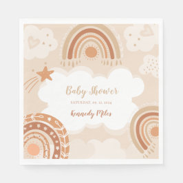 Boho Rainbow Baby shower Servet