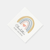 Boho Rainbow Baby shower Servet (Hoek)