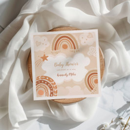 Boho Rainbow Baby shower Servet