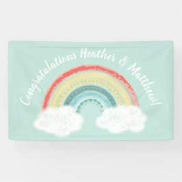 Boho Rainbow Baby shower Spandoek