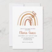 Boho Rainbow Baby shower Uitnodiging (Voorkant)