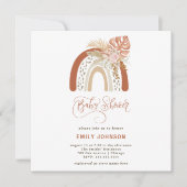 Boho Rainbow Baby shower Uitnodiging (Voorkant)