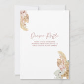 Boho Rainbow Baby shower Uitnodiging (Achterkant)