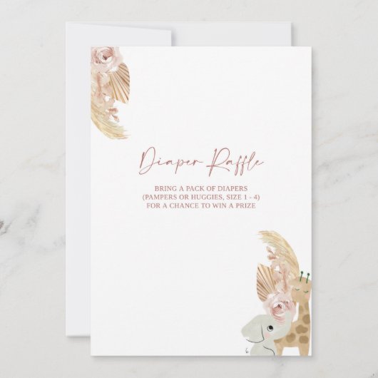 Boho Rainbow Baby shower Uitnodiging (Achterkant)