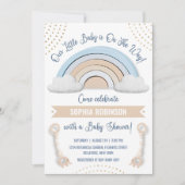 Boho Rainbow Baby shower Uitnodiging (Voorkant)