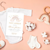 Boho Rainbow Baby shower Uitnodiging