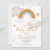 Boho Rainbow Baby shower Uitnodiging (Voorkant)