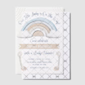 Boho Rainbow Baby shower Vellum Uitnodigingen (Offset (Uitnodiging))