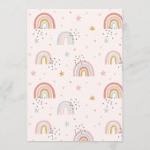 Boho Rainbow Baby shower Voorspellingen en advies (Achterkant)