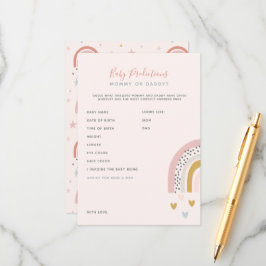 Boho Rainbow Baby shower Voorspellingen en advies