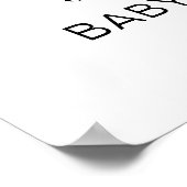 Boho Rainbow Baby shower Welkomstteken Poster (Hoek)