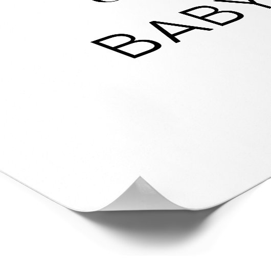 Boho Rainbow Baby shower Welkomstteken Poster (Hoek)