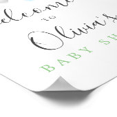 Boho Rainbow Baby shower Welkomstteken Poster (Hoek)