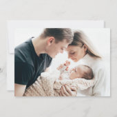 Boho Rainbow Baby Thank You Card – 2-foto modern Bedankkaart (Achterkant)