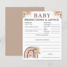 Boho Rainbow | Baby Voorspellingen & Advies Spel