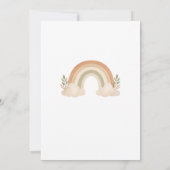 Boho Rainbow Bautizo Invitation Spanish Kaart (Achterkant)