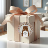 Boho Rainbow Bear Neutral Baby Shower Thank You Bedankjes Labels