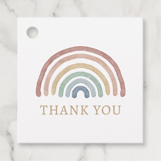 Boho Rainbow Bedankjes Labels (Voorkant)