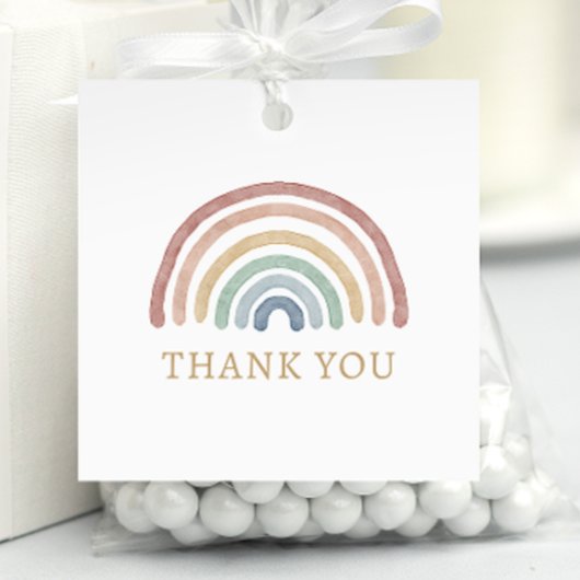 Boho Rainbow Bedankjes Labels