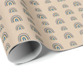 Boho Rainbow Beige Cadeaupapier (Rol Hoek)