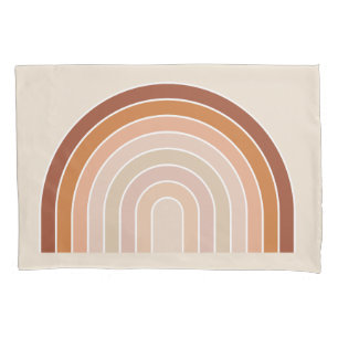 Boho Rainbow Beige Terracotta Kussensloop