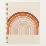 Boho Rainbow Beige Terracotta Planner<br><div class="desc">Regenboog - Boho Regenboog - Abstracte Arches - Neutral Beige / Terracotta.</div>