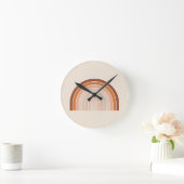 Boho Rainbow Beige Terracotta Ronde Klok (Huis)