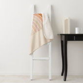 Boho Rainbow Beige Terracotta Sherpa Deken (In situ)