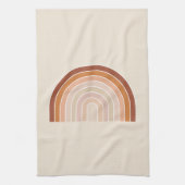 Boho Rainbow Beige Terracotta Theedoek (Verticaal)