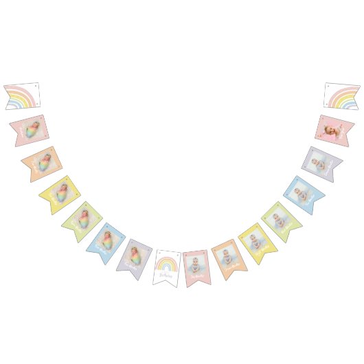 Boho Rainbow Birthday Banner | Eerste verjaardag (Alle)