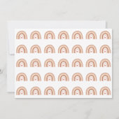 Boho Rainbow Birthday Foto Hartelijk dank Kaart (Achterkant)