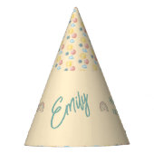 Boho Rainbow Birthday Magic voor meisjes Feesthoedjes (Voorkant)