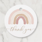 Boho Rainbow Birthday Party Bedankjes Labels (Voorkant)
