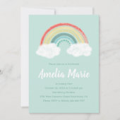 Boho Rainbow Birthday Party Kinder Kaart (Voorkant)