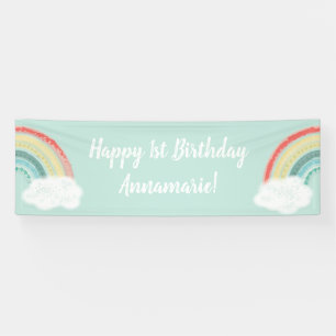 Boho Rainbow Birthday Party Kinder Spandoek