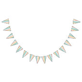 Boho Rainbow Birthday Party Kinder Vlaggetjes (Alle)