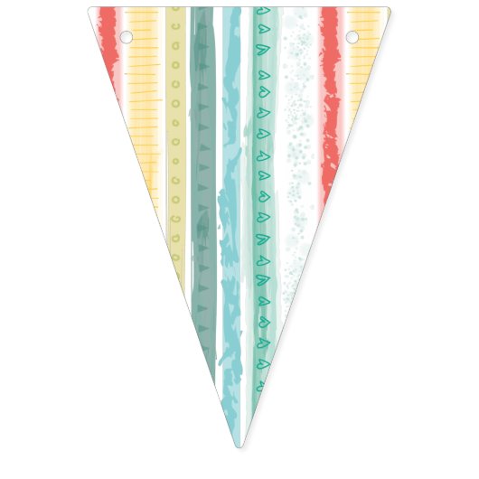 Boho Rainbow Birthday Party Kinder Vlaggetjes (Eerste vlag)