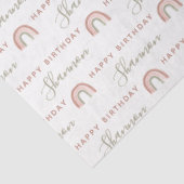 Boho Rainbow Birthday Tissue Paper Tissuepapier (Detail)