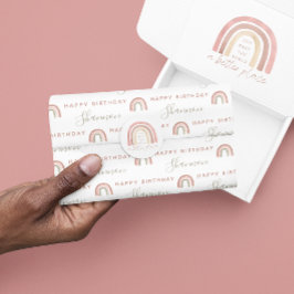 Boho Rainbow Birthday Tissue Paper Tissuepapier